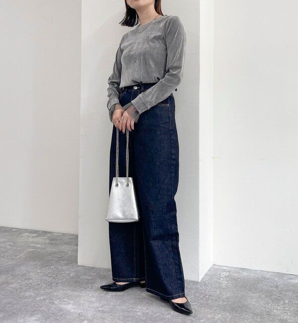 fredy emue「フロッキー袖チュールプルオーバー」|Tシャツ・カットソー|