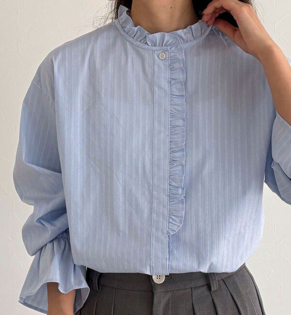 fredy emue「フリルデザインシャツ」|シャツ・ブラウス|