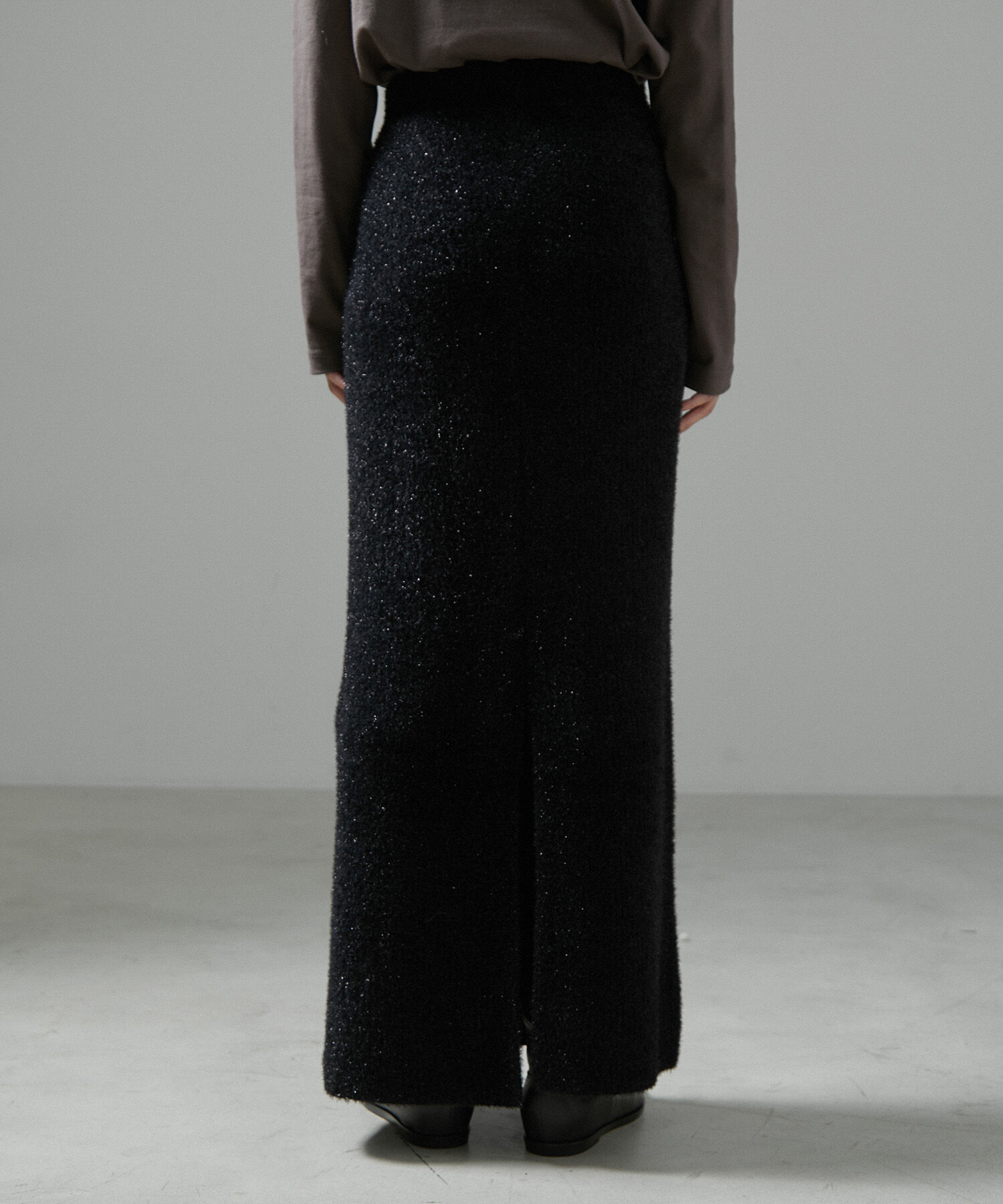 SALON adam et rope'「【WEB限定】シャイニーシャギーニットスカート【セットアップ対応】」|スカート|