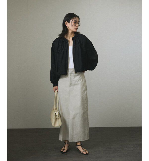 SALON adam et rope'「【WEB限定】アセテートヴィンテージフランス綾ブラウス」|シャツ・ブラウス|