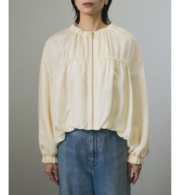 SALON adam et rope'「【WEB限定】アセテートヴィンテージフランス綾ブラウス」|シャツ・ブラウス|