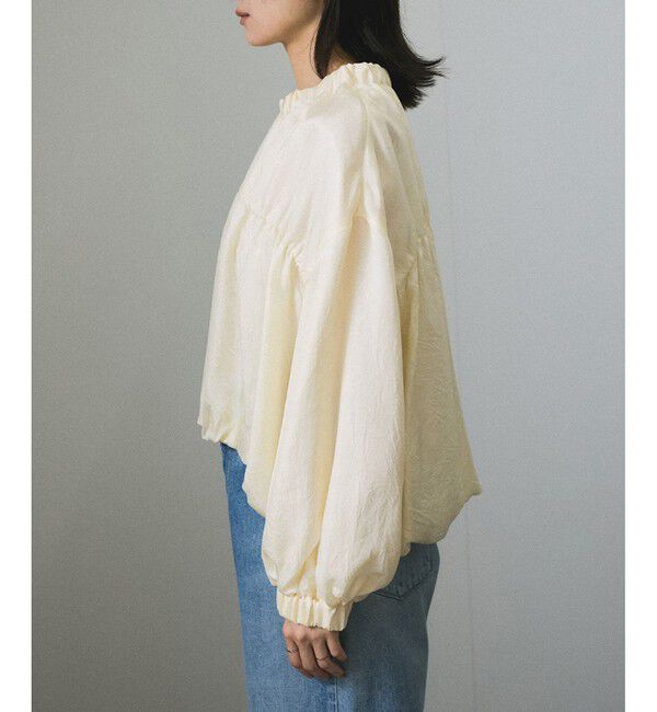 SALON adam et rope'「【WEB限定】アセテートヴィンテージフランス綾ブラウス」|シャツ・ブラウス|