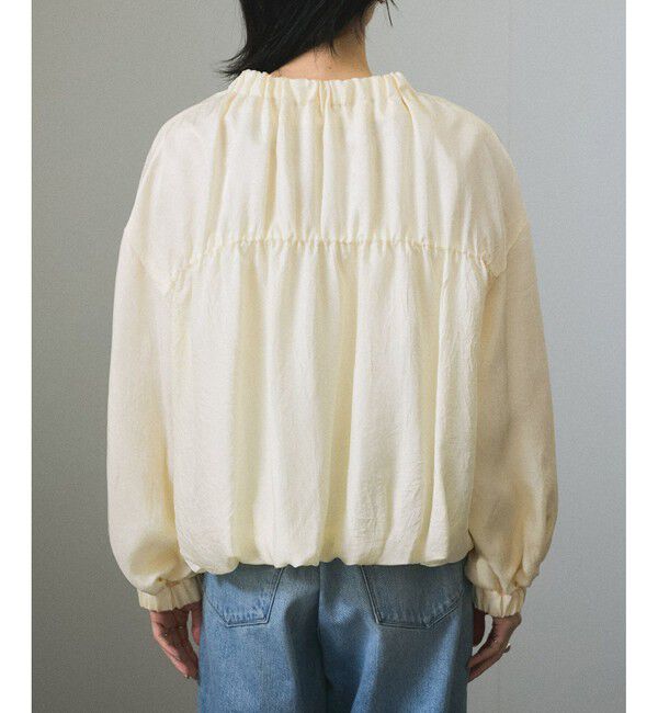 SALON adam et rope'「【WEB限定】アセテートヴィンテージフランス綾ブラウス」|シャツ・ブラウス|