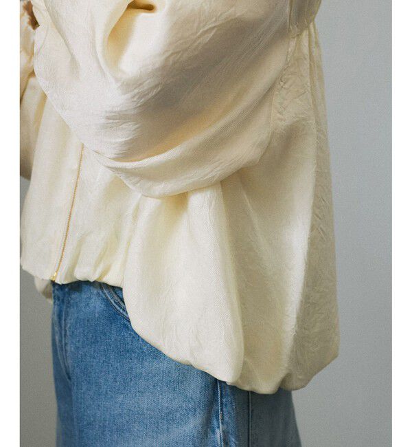 SALON adam et rope'「【WEB限定】アセテートヴィンテージフランス綾ブラウス」|シャツ・ブラウス|