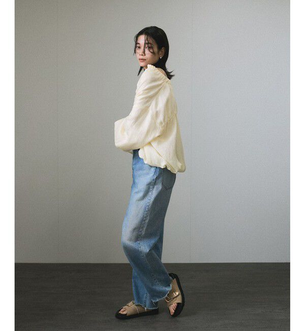 SALON adam et rope'「【WEB限定】アセテートヴィンテージフランス綾ブラウス」|シャツ・ブラウス|