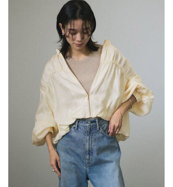 SALON adam et rope'「【WEB限定】アセテートヴィンテージフランス綾ブラウス」|シャツ・ブラウス|オフサブ