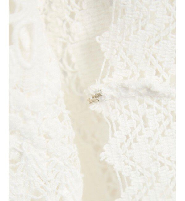 SALON adam et rope'「【WEB限定】レースパッチワークボレロ」|カーディガン|