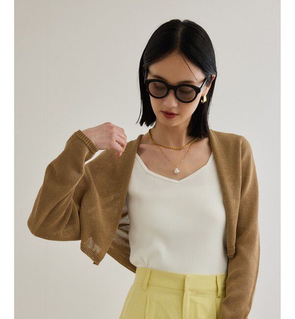 ROPE「ホールガーメント ボレロニットカーディガン」|ニット・セーター|