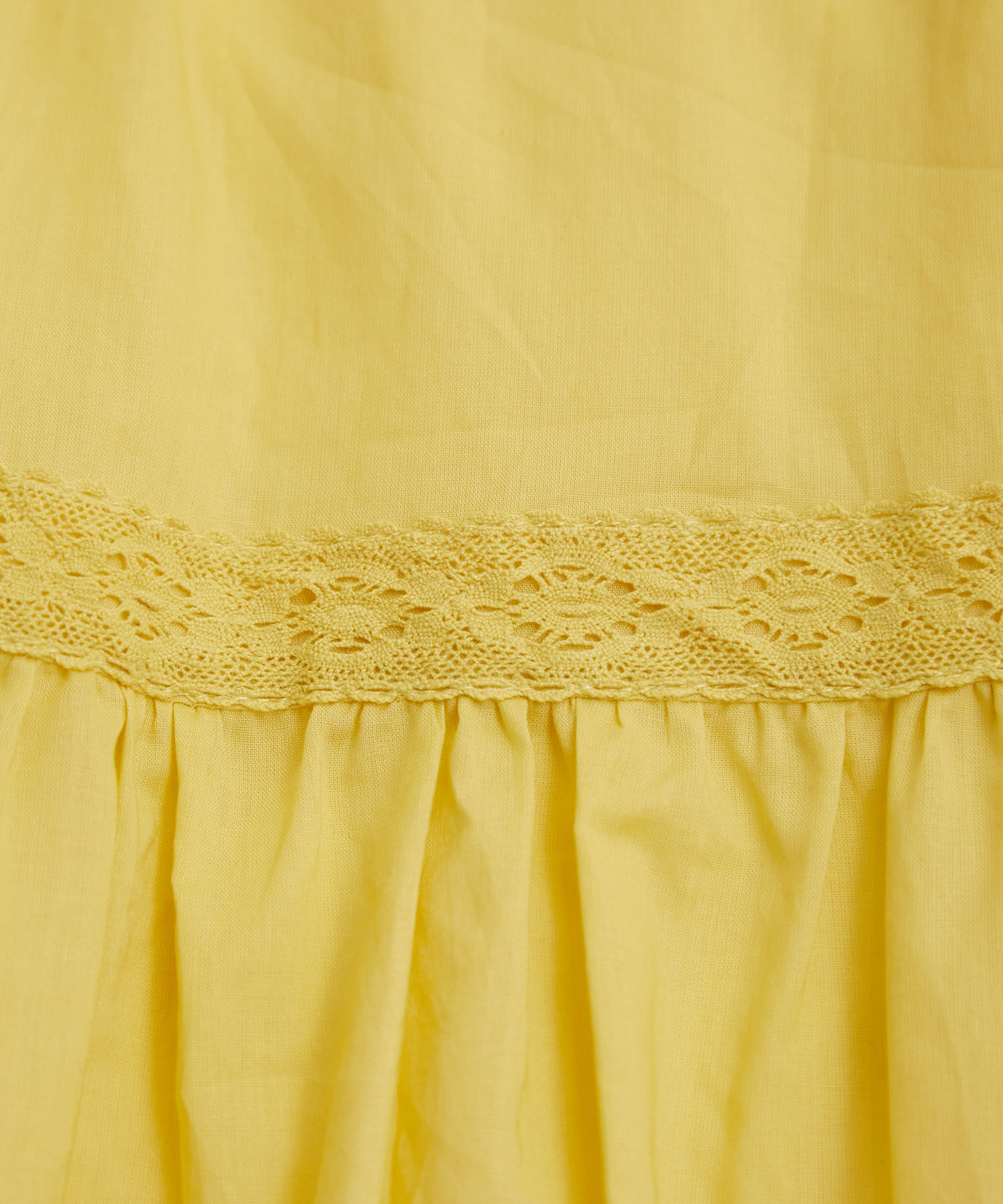 VIS「【洗える】コットンレース切替ギャザースカート」|スカート|