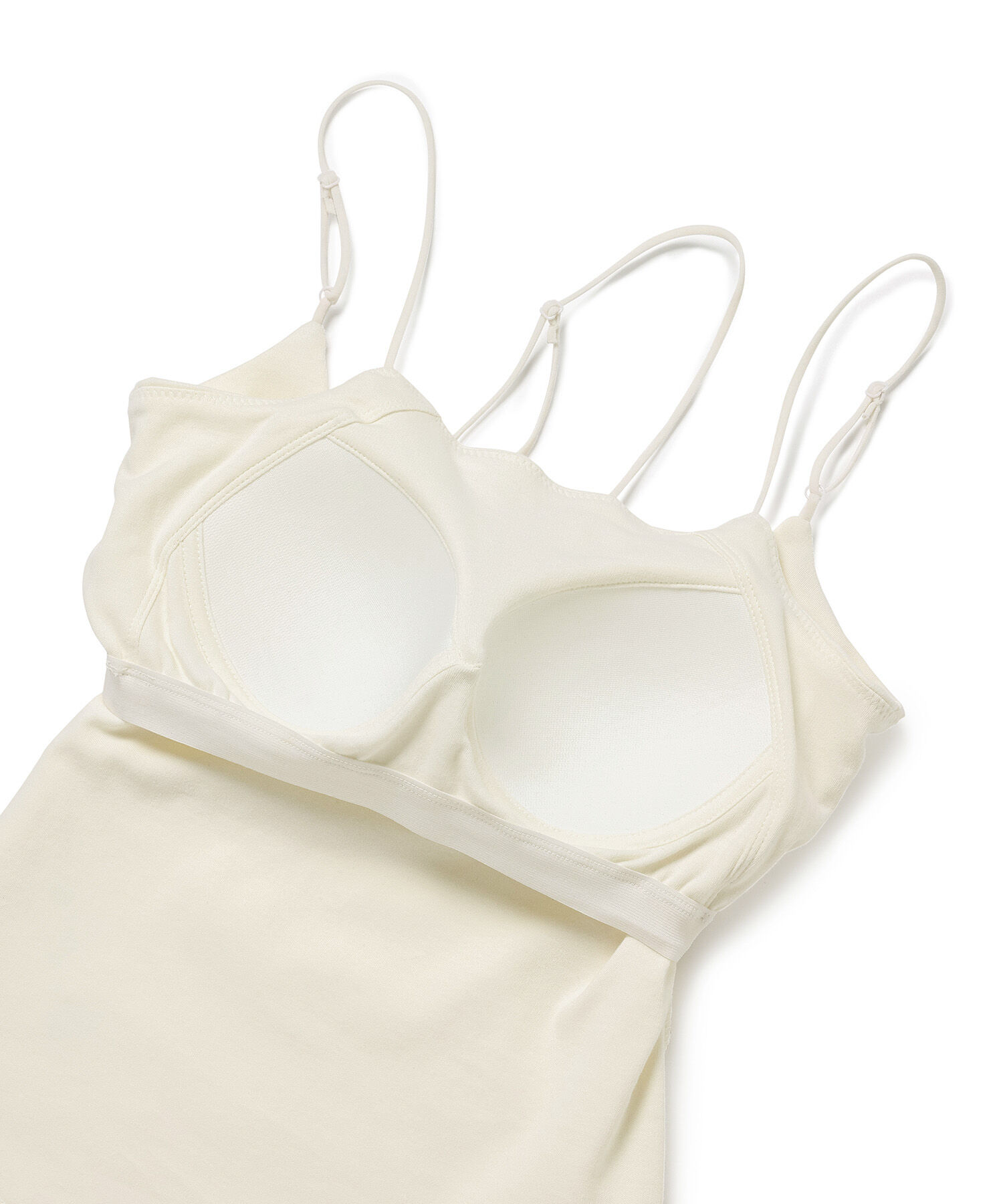 VIS「【洗える】アシンメトリークロスストラップキャミソール」|キャミソール|