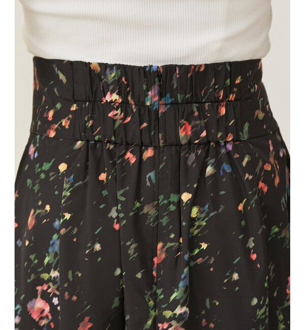 VIS「【洗える】ボカシフラワーアート柄マーメイドスカート」|スカート|