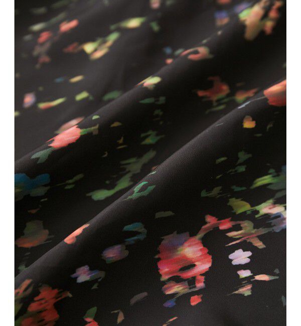 VIS「【洗える】ボカシフラワーアート柄マーメイドスカート」|スカート|