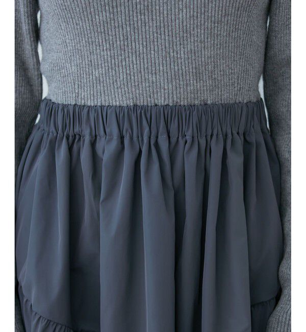 VIS「【前後2WAY】ニットドッキングワンピース【洗える】」|ワンピース|