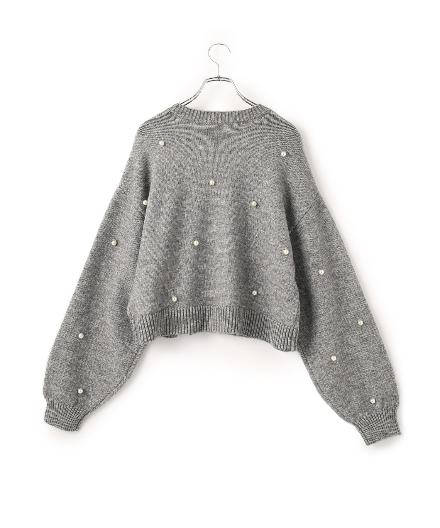 VIS「【WEB/ルミネ店限定】パールボタンニットプルオーバー」|ニット・セーター|