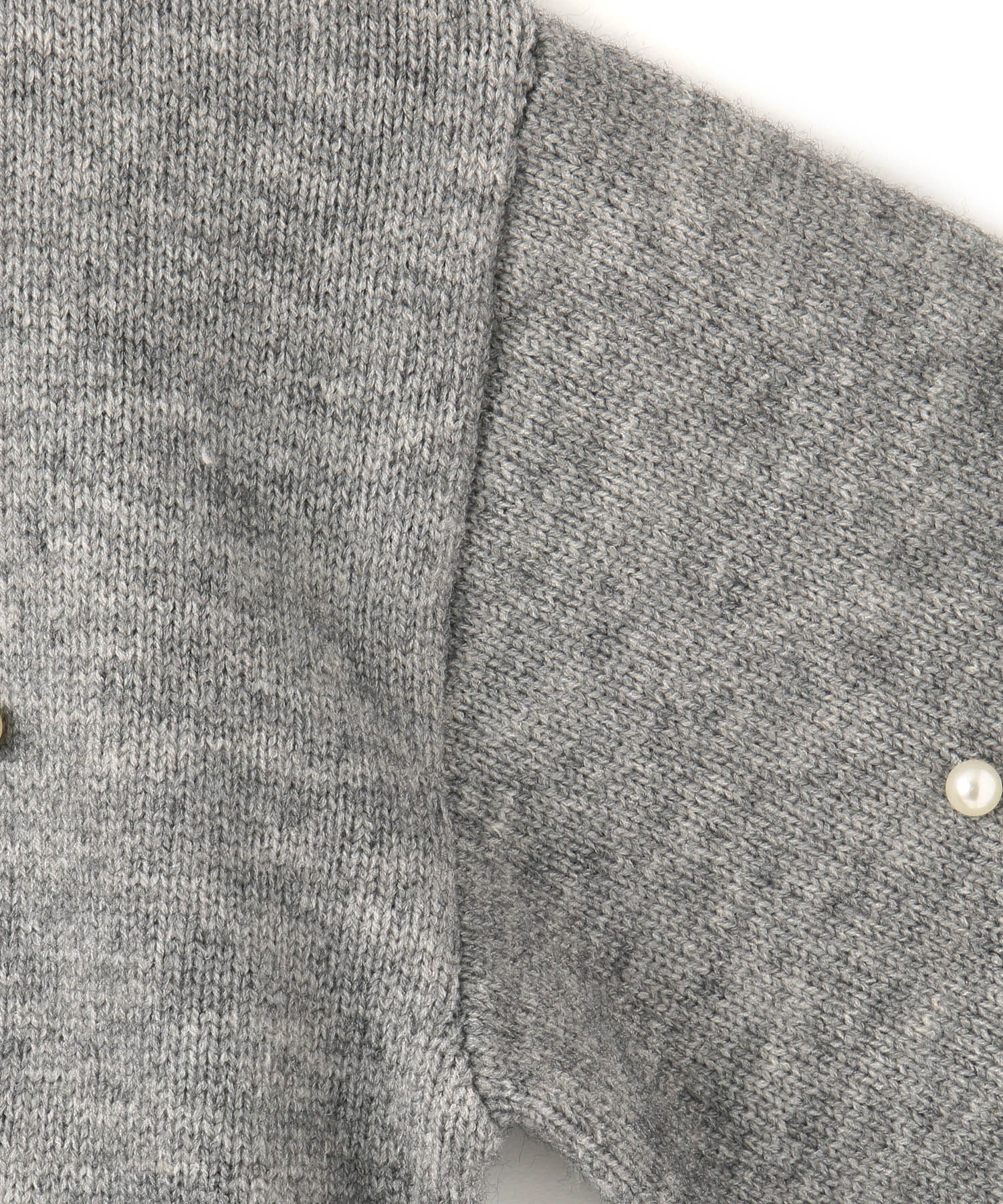 VIS「【WEB/ルミネ店限定】パールボタンニットプルオーバー」|ニット・セーター|