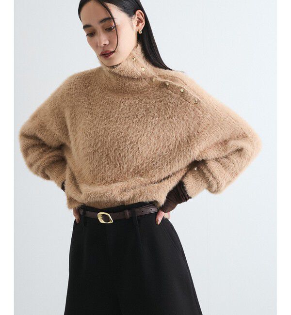 VIS「メタルボタンニットプルオーバー」|ニット・セーター|