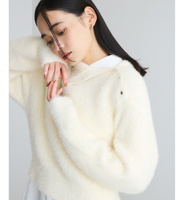 VIS「メタルボタンニットプルオーバー」|ニット・セーター|