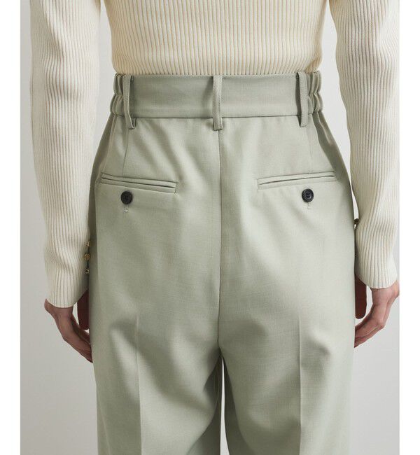 VIS「【美easy】コンフォートストレートワイドパンツ/イージーケア・UVケア・セットアップ対応」|スラックス|