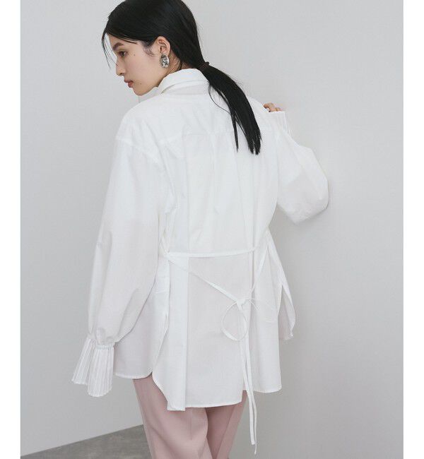 VIS「【洗える】プリーツスリーブフレアーシャツ」|シャツ・ブラウス|