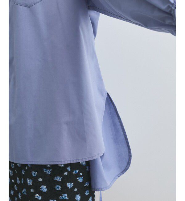 VIS「【洗える】プリーツスリーブフレアーシャツ」|シャツ・ブラウス|