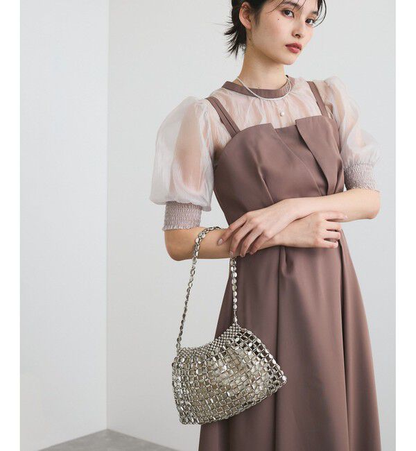 VIS「ビーズ2WAYバッグ」|ハンドバッグ|
