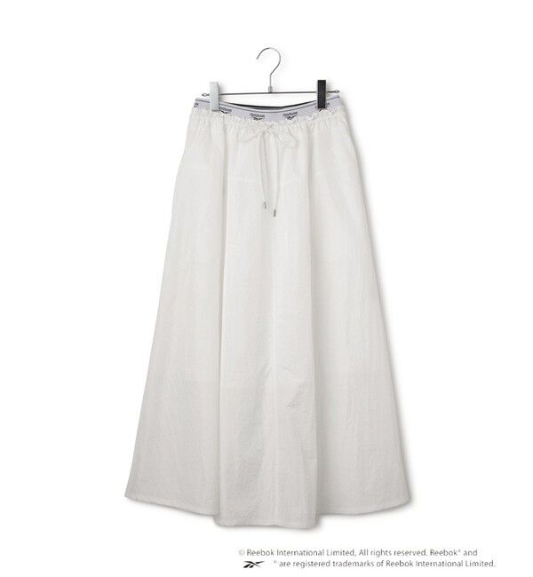 VIS「【Reebok】VIS別注ロゴベルトフレアースカート」|スカート|