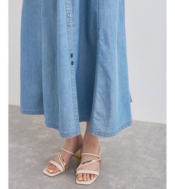 VIS「バルーンスリーブデニムワンピース」|ワンピース|