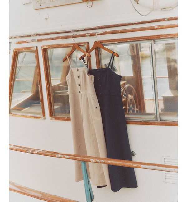 VIS「【POLO BCS】VIS別注フロントボタンツイルワンピース」|ワンピース|