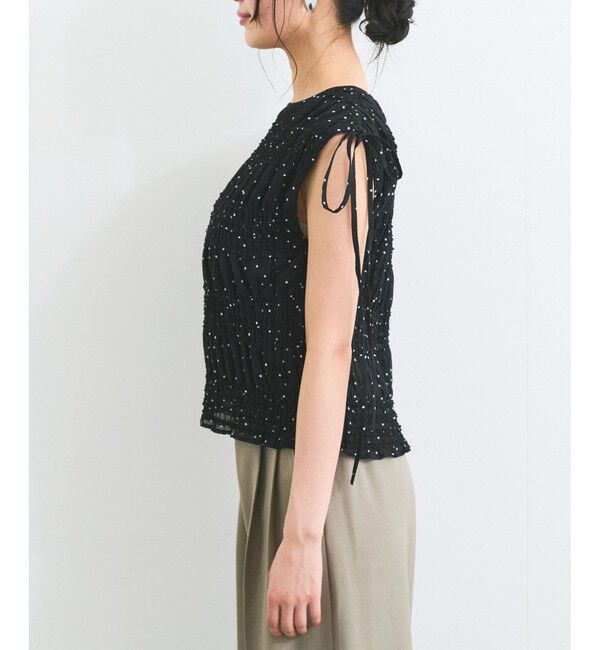 VIS「プリーツシアーシャーリングブラウス」|シャツ・ブラウス|