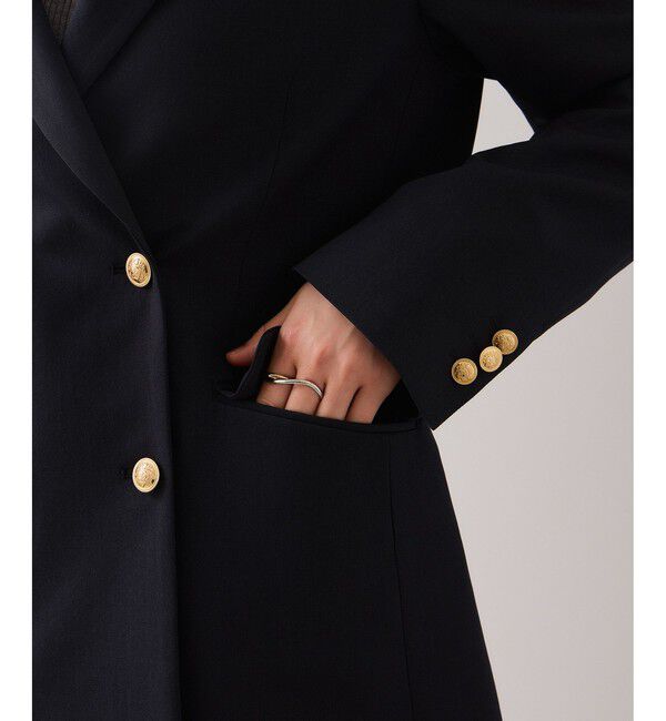 VIS「【美easy】コンフォート金ボタンジャケット/イージーケア・UVケア・セットアップ対応」|テーラードジャケット|