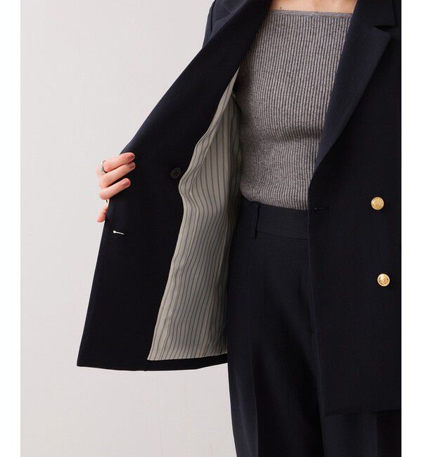 VIS「【美easy】コンフォート金ボタンジャケット/イージーケア・UVケア・セットアップ対応」|テーラードジャケット|