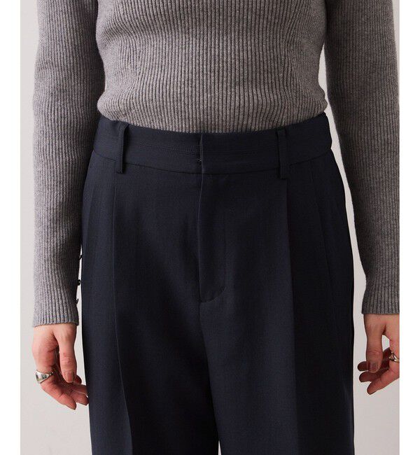 VIS「【美easy】コンフォートストレートワイドパンツ/イージーケア・UVケア・セットアップ対応」|チノ|