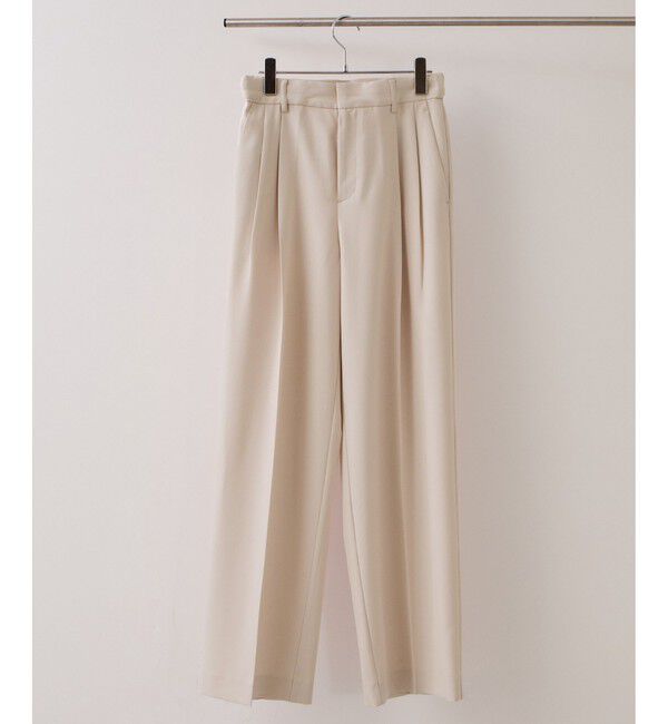 VIS「【美easy】コンフォートストレートワイドパンツ/イージーケア・UVケア・セットアップ対応」|チノ|ベージュ(27)