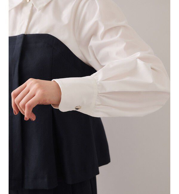 VIS「美easyコンフォートボウタイドッキングシャツ/イージーケア・2WAY」|シャツ・ブラウス|