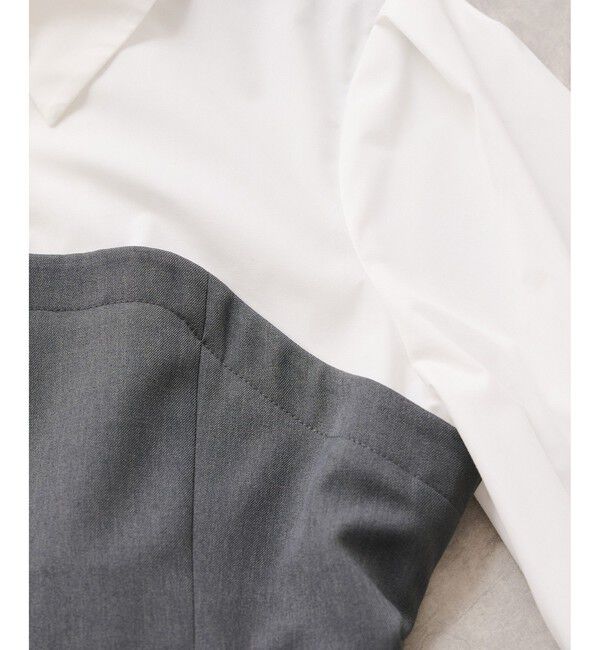 VIS「美easyコンフォートボウタイドッキングシャツ/イージーケア・2WAY」|シャツ・ブラウス|