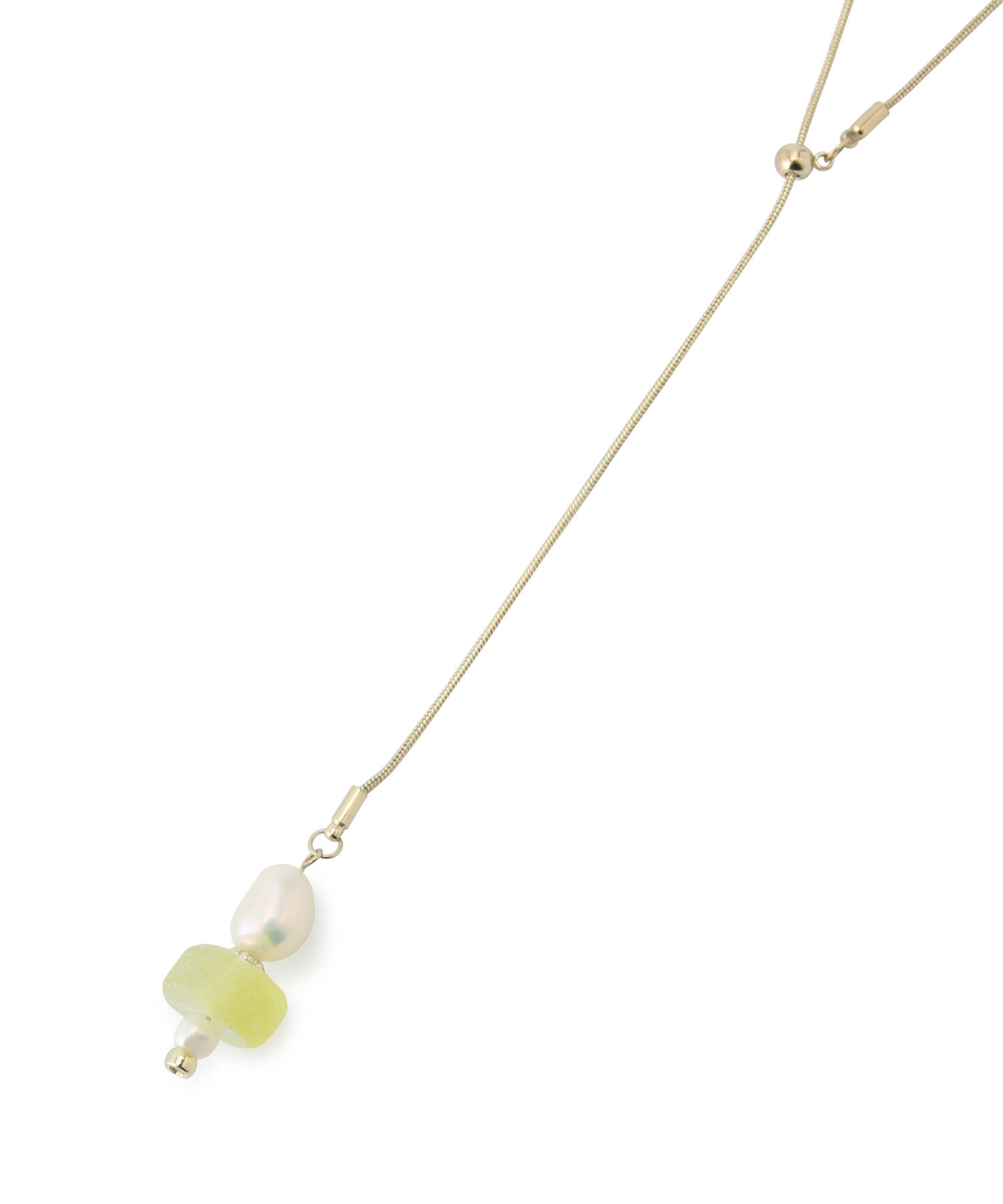 ROPE PICNIC PASSAGE「Recycle glass スライドＹ字ネックレス」|ネックレス|