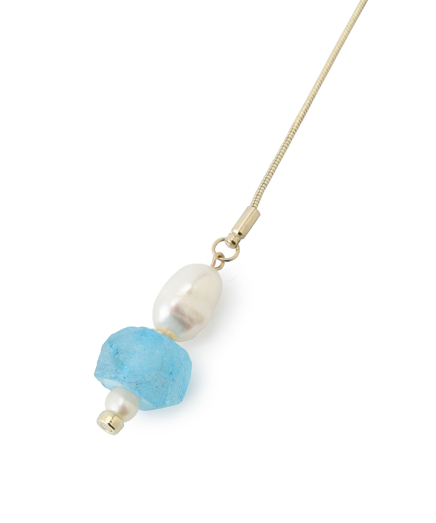 ROPE PICNIC PASSAGE「Recycle glass スライドＹ字ネックレス」|ネックレス|