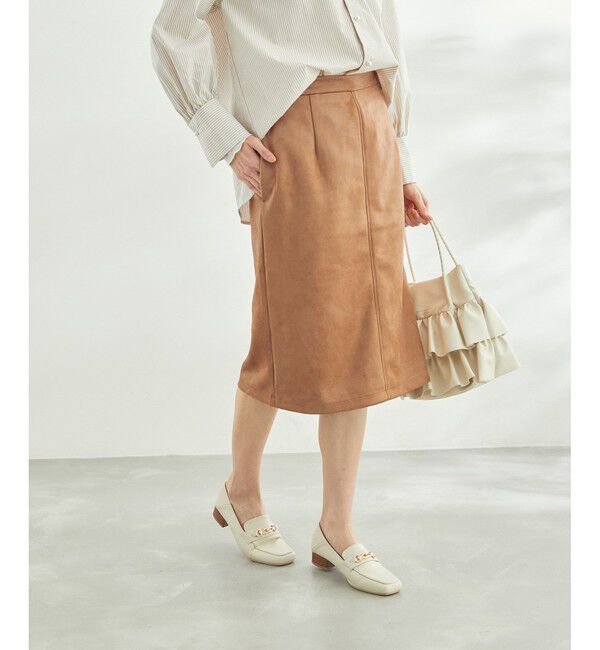 Rope&rsquo;Picnic「リサイクルポリエステルダンボールアイラインスカート」|スカート|