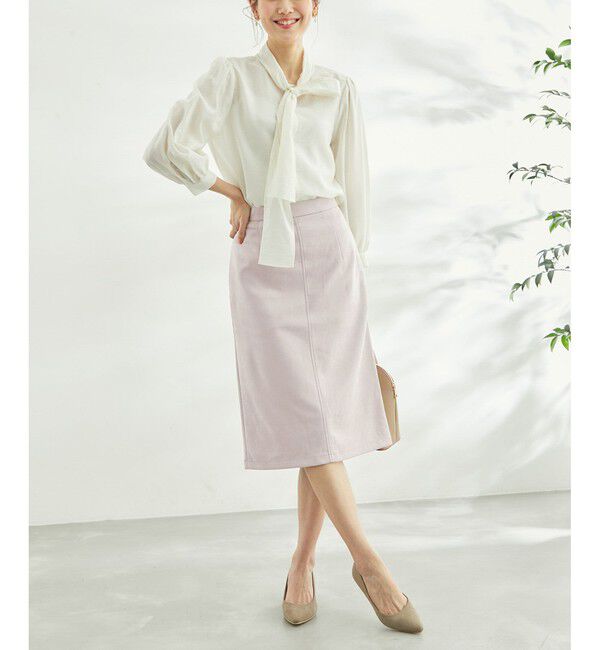 Rope&rsquo;Picnic「リサイクルポリエステルダンボールアイラインスカート」|スカート|