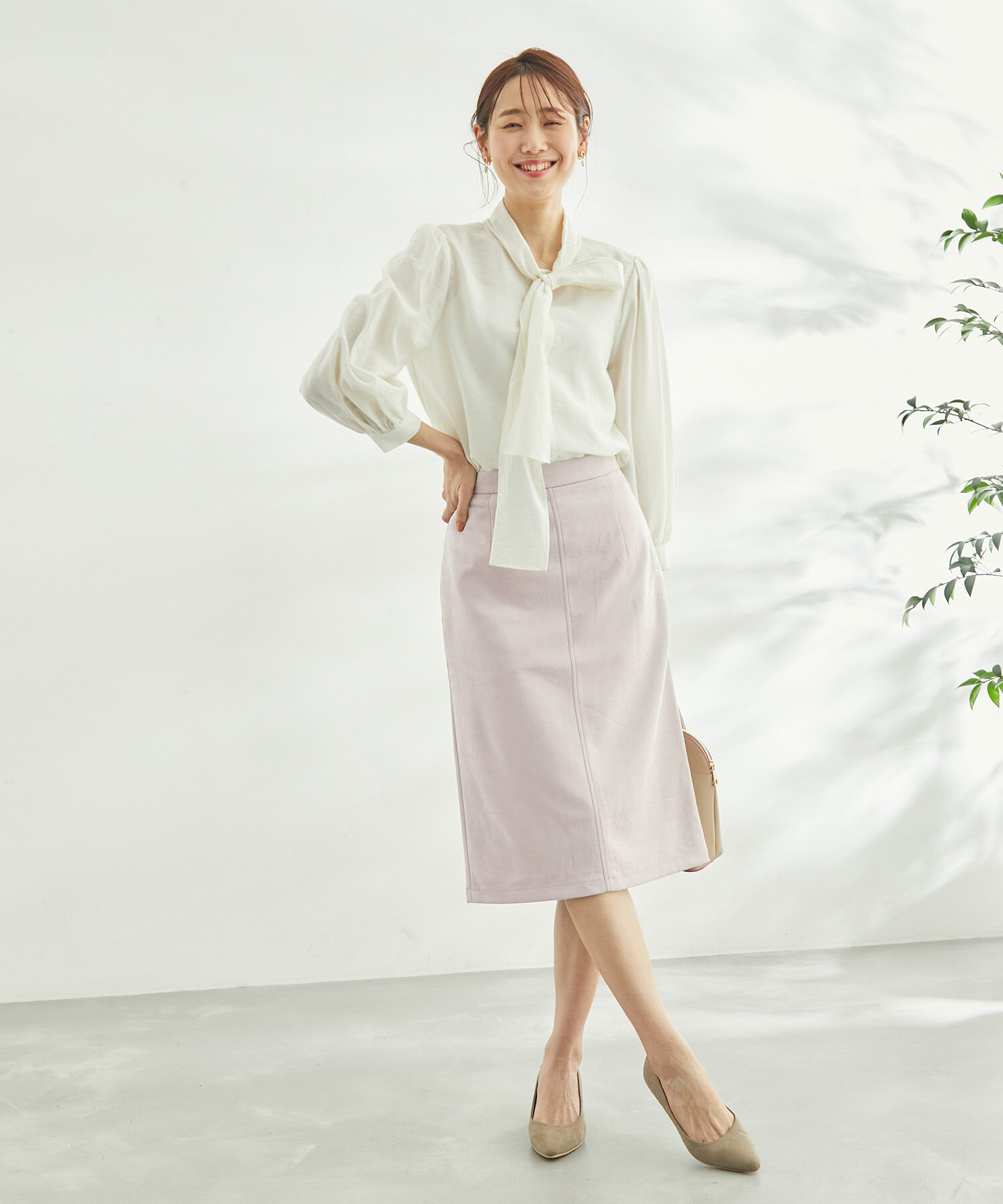 Rope&rsquo;Picnic「リサイクルポリエステルダンボールアイラインスカート」|スカート|