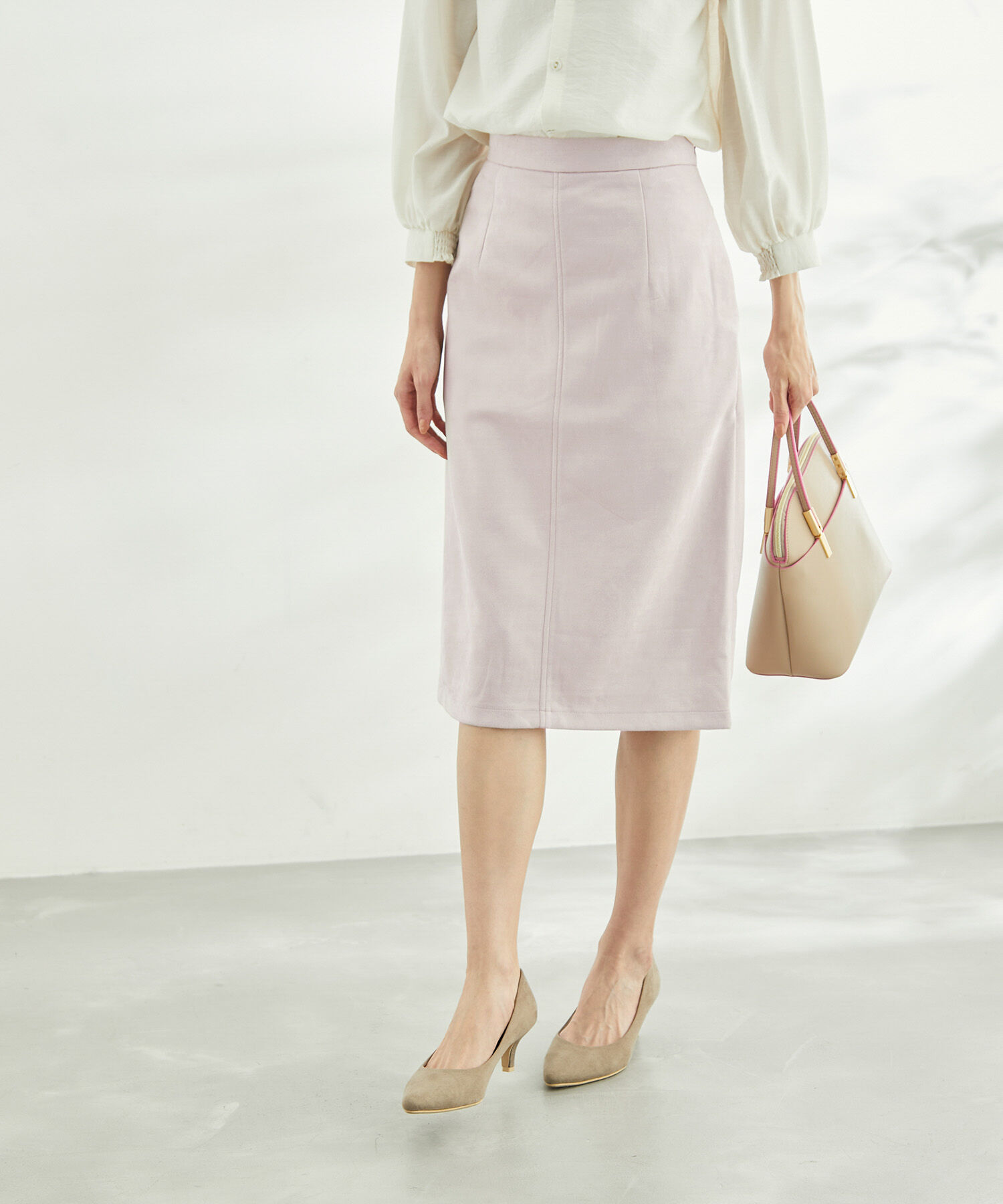 Rope&rsquo;Picnic「リサイクルポリエステルダンボールアイラインスカート」|スカート|