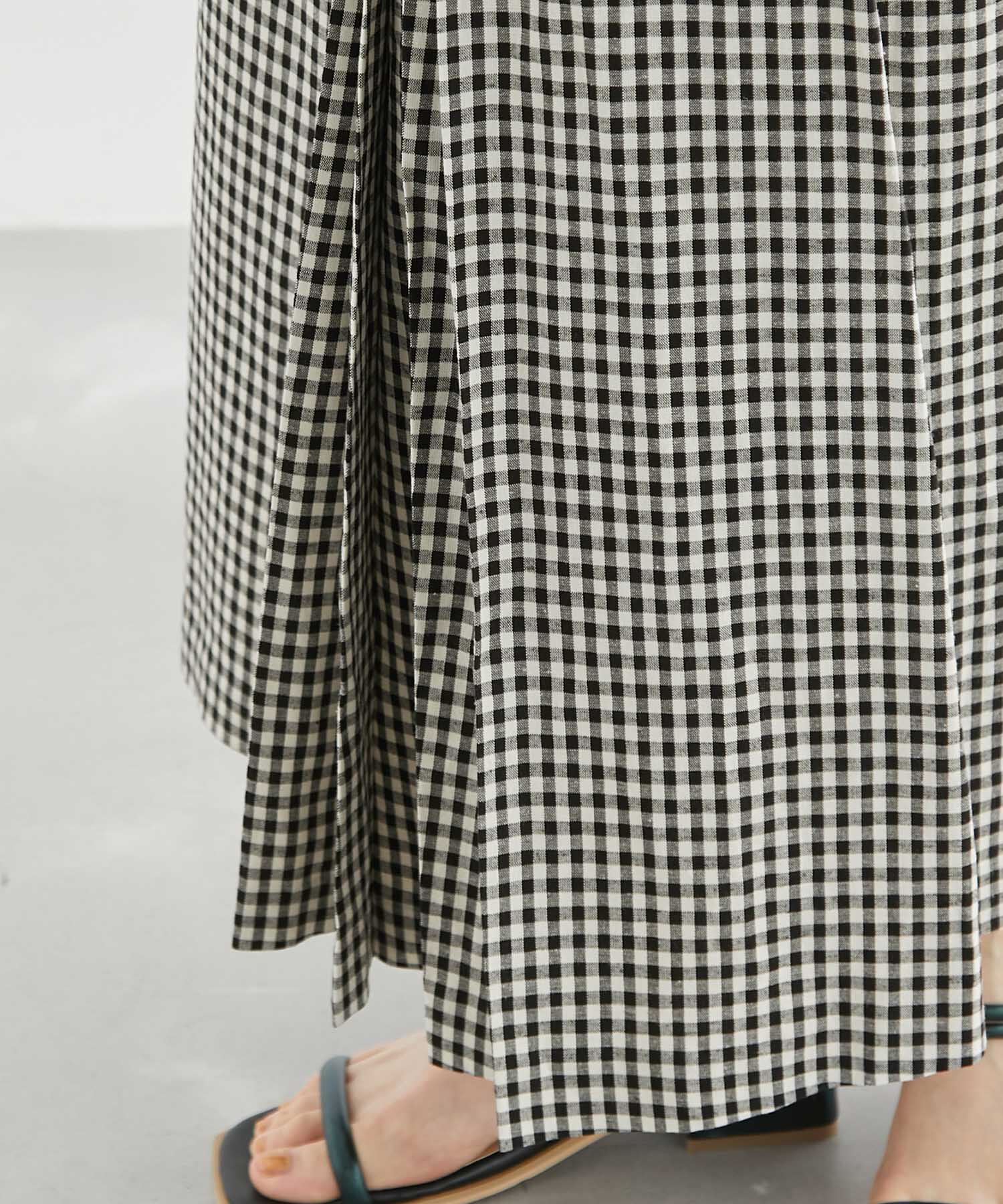 Rope&rsquo;Picnic「麻混アシンメトリータックカラースカート」|スカート|