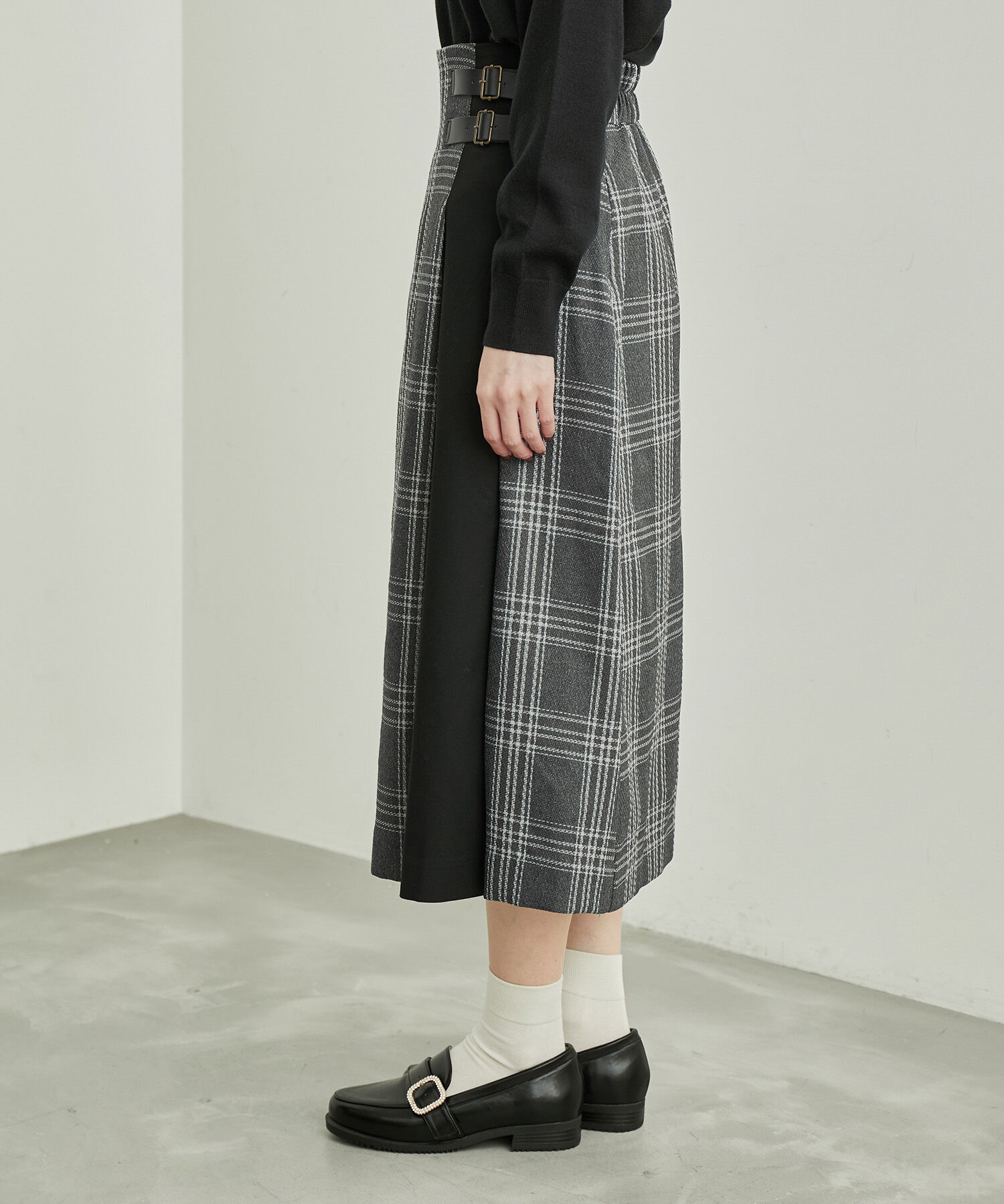 Rope&rsquo;Picnic「チェックコンビキルトスカート」|スカート|