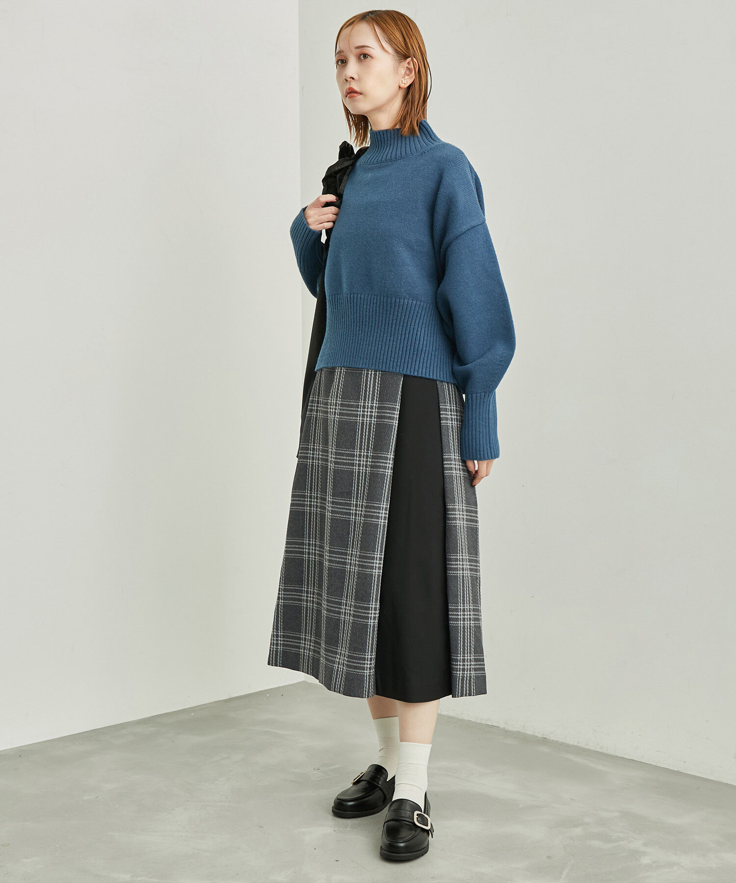 Rope&rsquo;Picnic「チェックコンビキルトスカート」|スカート|