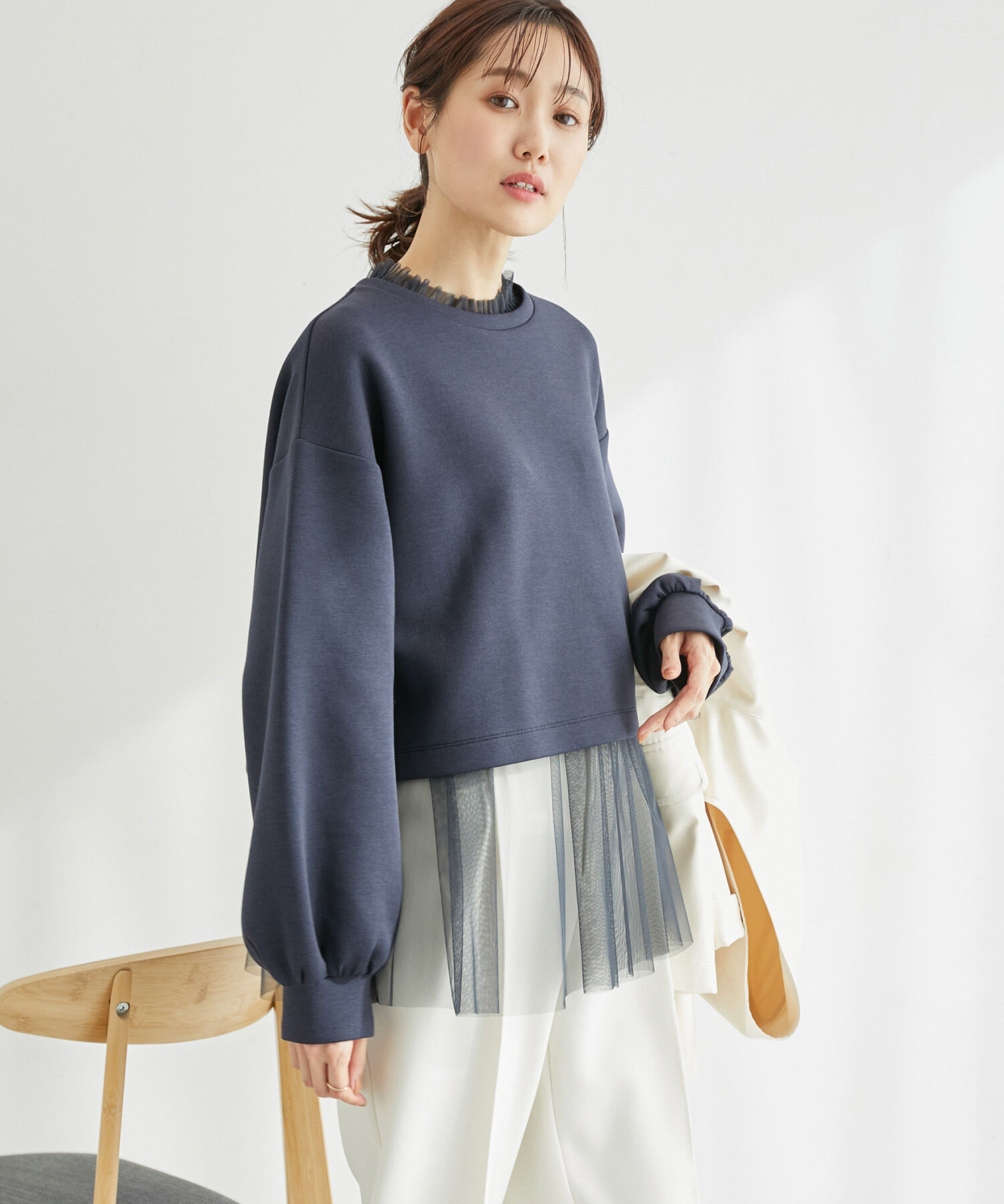 Rope&rsquo;Picnic「着丈が選べるダンボールプルオーバー」|スウェット・ジャージ|