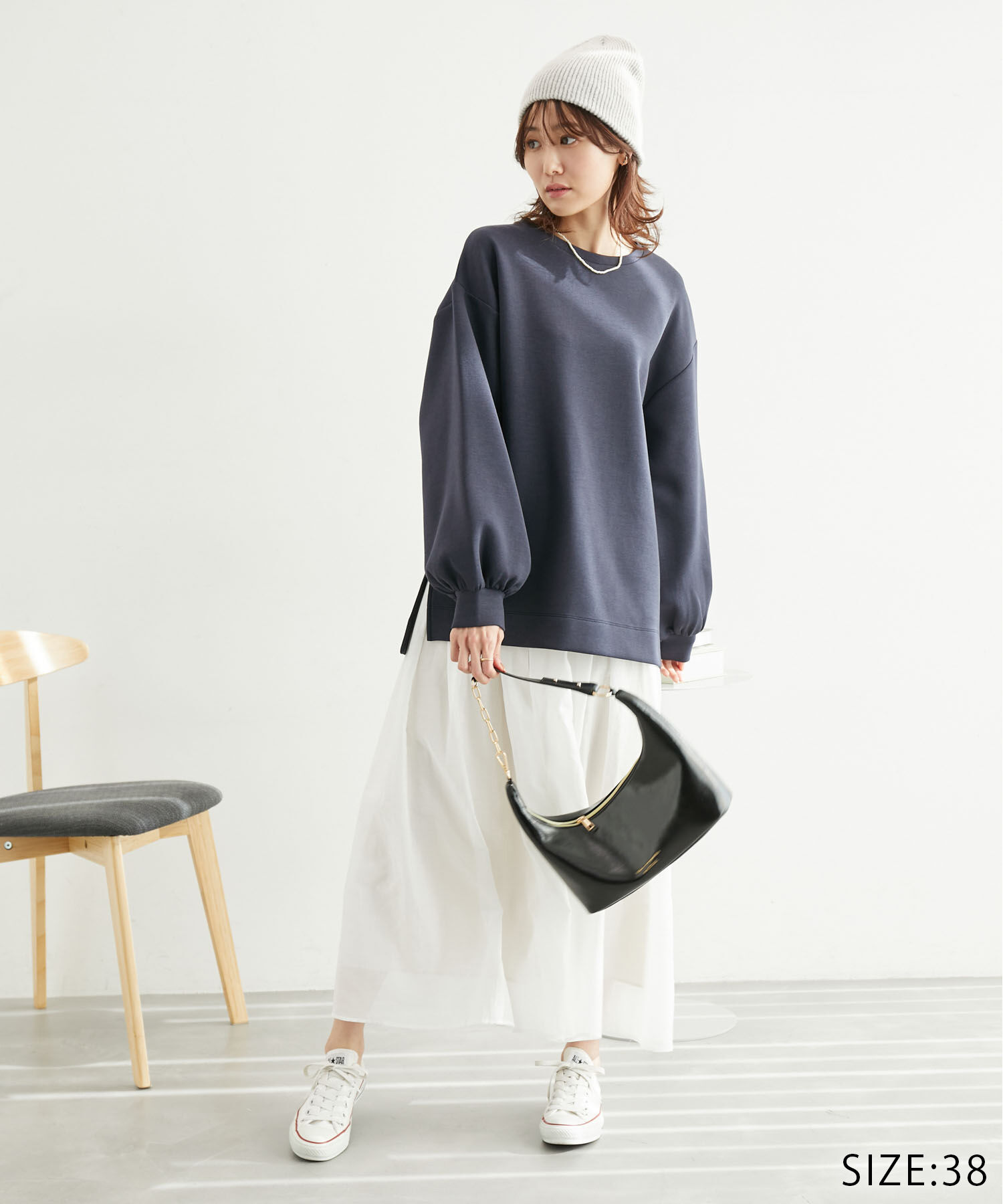 Rope&rsquo;Picnic「着丈が選べるダンボールプルオーバー」|スウェット・ジャージ|