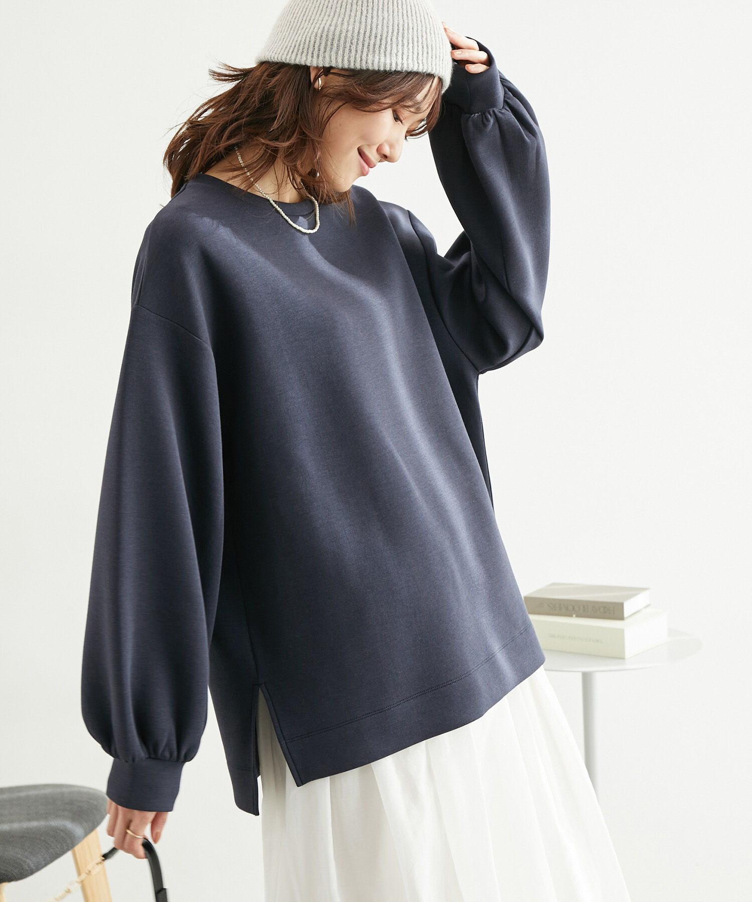 Rope&rsquo;Picnic「着丈が選べるダンボールプルオーバー」|スウェット・ジャージ|