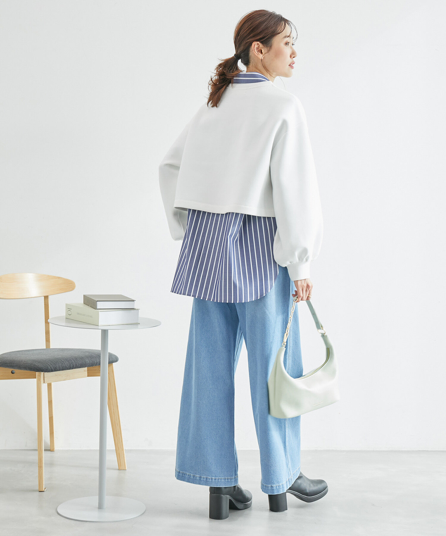 Rope&rsquo;Picnic「着丈が選べるダンボールプルオーバー」|スウェット・ジャージ|