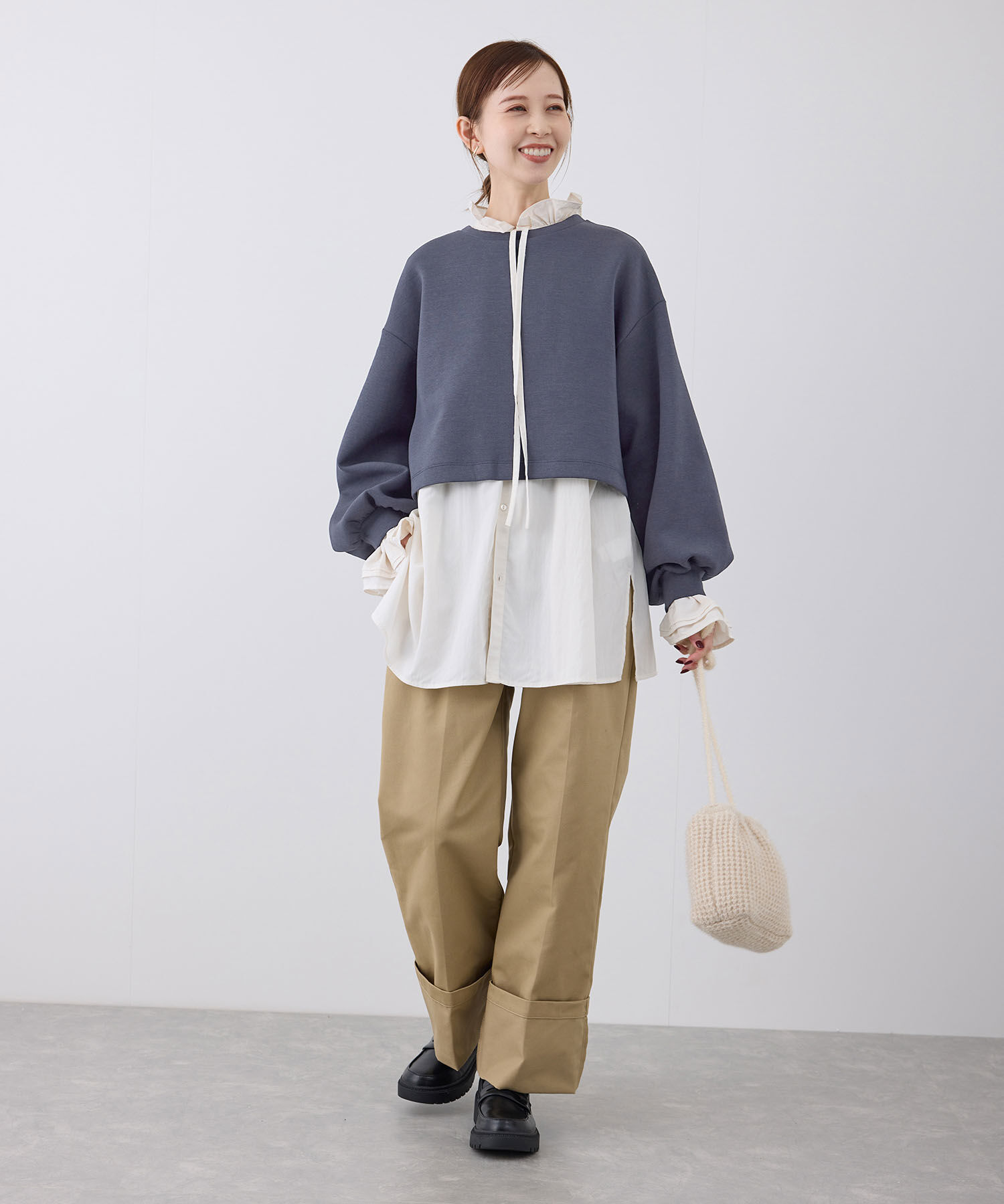 Rope&rsquo;Picnic「着丈が選べるダンボールプルオーバー」|スウェット・ジャージ|