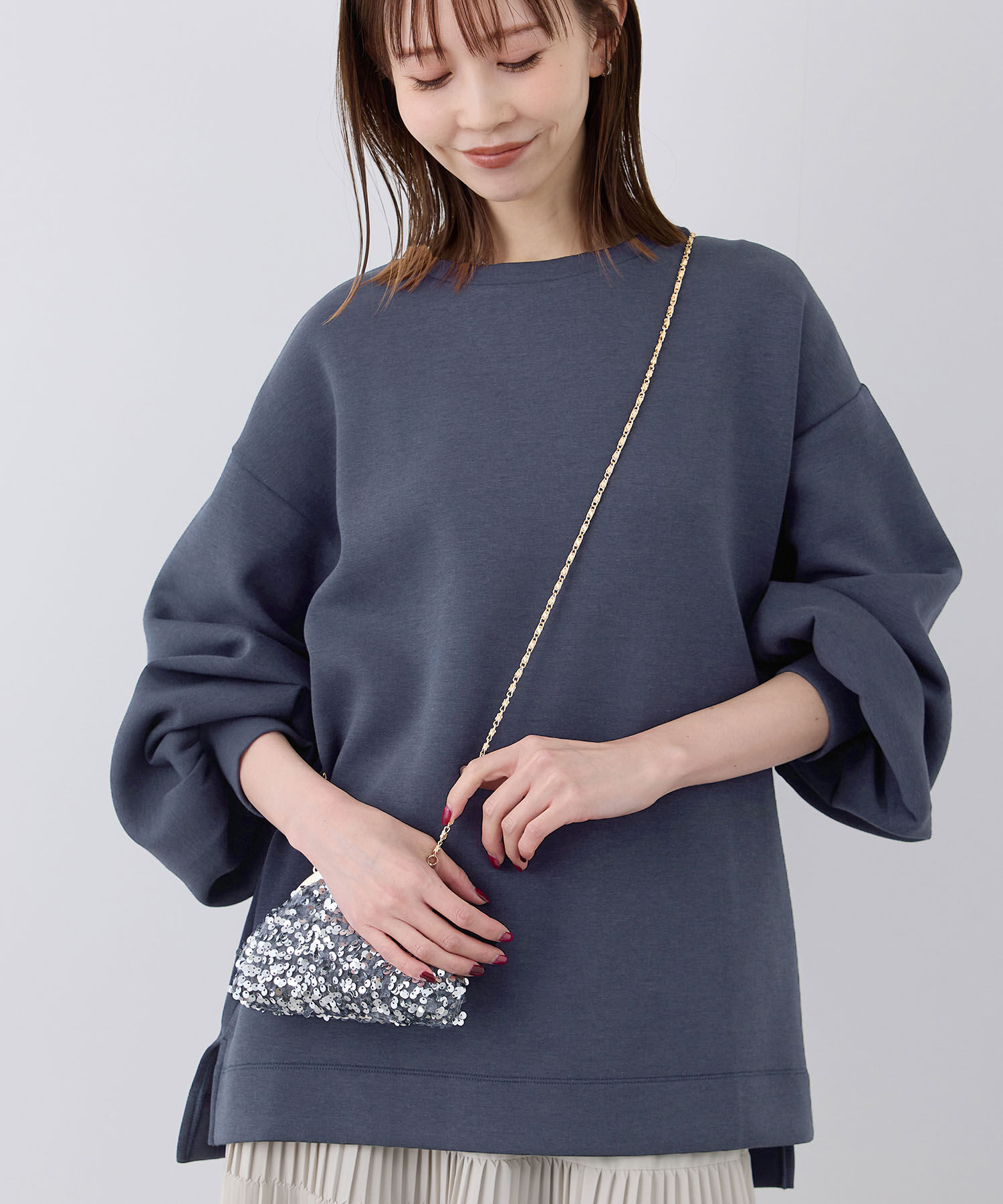 Rope&rsquo;Picnic「着丈が選べるダンボールプルオーバー」|スウェット・ジャージ|